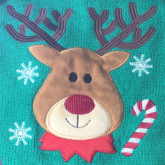 Dog Embroidered Christmas Sweater - Picture 3 of 4